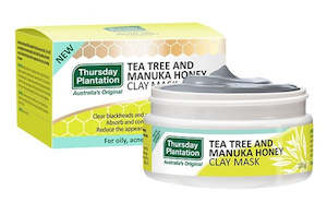 Acne Cleansers: Thursday Plantation Tea Tree and Manuka Honey Clay Mask 100g