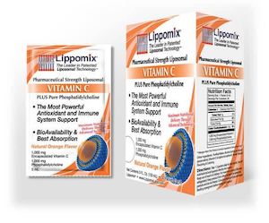 Antioxidants: Lippomix Vitamin C Sachets 5ml x 30