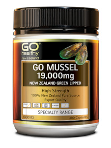 Arthritis Joint Care: Go Healthy Mussel 19,000mg Capsules 300