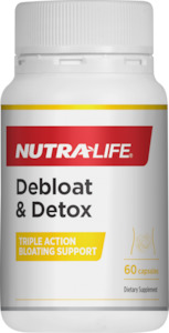 Body Detox Cleansing: Nutra-Life Debloat & Detox Capsules 60