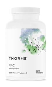 Body Detox Cleansing: Thorne NAC N-Acetylcysteine 500mg Capsules 90