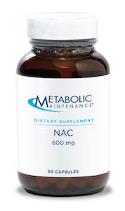 Body Detox Cleansing: Metabolic Maintenance NAC 600mg Capsules 60