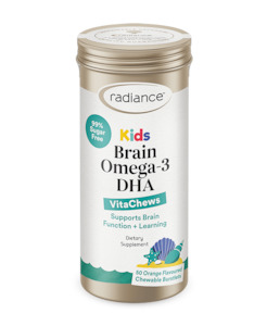 Brain Memory Care: Radiance Kids Brain Omega-3 DHA VitaChews 50