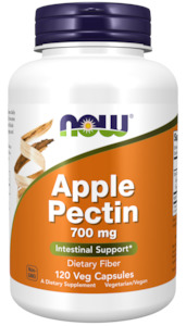 Digestive Aids 1: Now Apple Pectin 700mg Veg Capsules 120