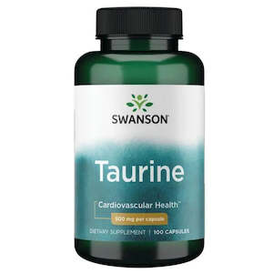 Vitamins Health Supplements: Swanson Taurine 500mg Capsules 100