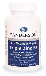 Prostate Support: Sanderson Triple Zinc FX Tablets 100