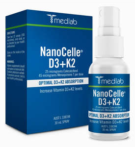 Anaemia Support: Medlab NanoCelle D3+K2 30ml