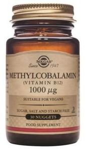 Anaemia Support: Solgar Methylcobalamin (Vitamin B12) 1000mcg Nuggets 30