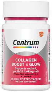 Hair Skin Nails: Centrum Collagen Boost & Glow Tablets