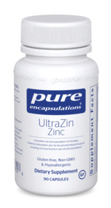 Hair Skin Nails: Pure Encapsulations UltraZin Zinc Capsules 90