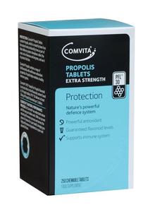 Natural Antiviral Antibiotics: Comvita Propolis PFL30 Extra Strength Chewable Tablets 250