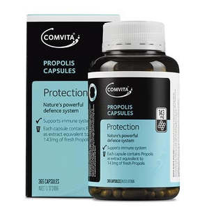 Natural Antiviral Antibiotics: Comvita Propolis Capsules PFL 15 365