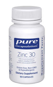 Pure Encapsulations Zinc 30 Capsules