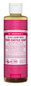 Dr Bronner's 18-in-1 Hemp Rose Pure Castile Soap