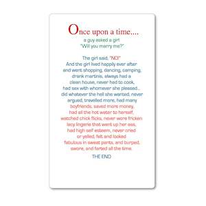 Magnets: Magnet - Once upon a time - girl version