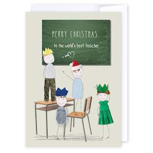 Cards Compliments: World's best teacher
