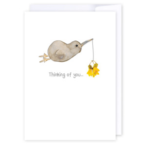 Cards: Kiwi with Kowhai