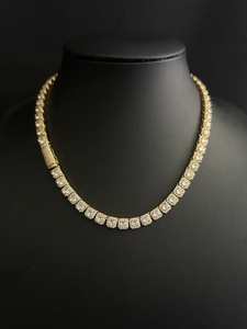 Cluster Tennis Chain - Gold