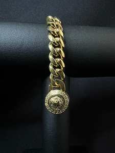 12mm Lion Clasp Cuban bracelet - Gold