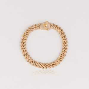 12MM Miami bracelet - Gold