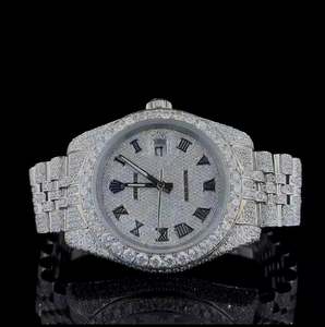 Best seller Premium Diamond-Studded Luxury Watch | 41mm Custom Iced-Out Moissani&hellip;