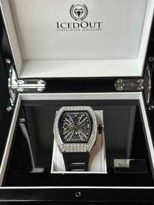 Iced Out Watches: IcedOut Elite Baguette Watch - Black ice