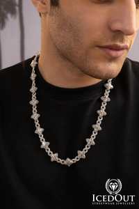 Newest Drops: Diamond Floral Chain Necklace - Luxury Statement Piece