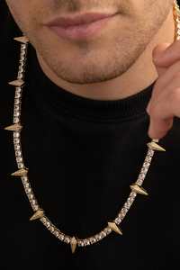 Newest Drops: Gold Spikes Iced Cuban Chain