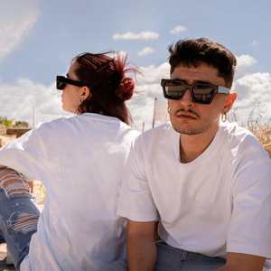 IcedOut Square Sun shade thick frame Sunglasses