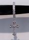 Cross earring silver