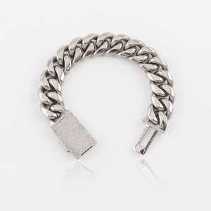 18mm Iced Box Clasp Cuban Bracelet _WG
