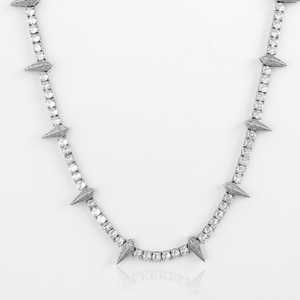 Newest Drops: Spikes Iced Cuban Chain_silver