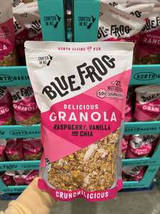 Products: Blue Frog Delicious Granola Raspberry, Vanilla and Chia 800g