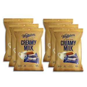 Products: Whittaker’s Share Pack Mini Slab Creamy Milk 180g x 6