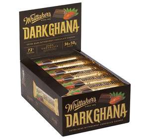 Products: Whittaker’s Dark Ghana Chunky Bar 50g x 36