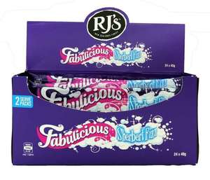 RJ’s Fabulicious Sherbert Fizz 40g (Pack of 24)
