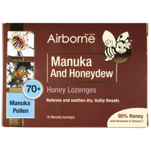 Airborne Honey Active Manuka & Honeydew Honey Lozenges 16pk x 4 Value Pack