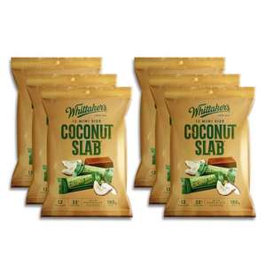 Whittaker’s Share Pack Mini Slab Coconut 180g x 6