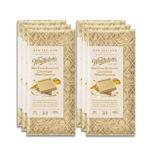 Products: Whittaker’s Westcoast Buttermilk Caramelised White Chocolate 100g x 6 Value Pack