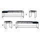Bundle and save $350 – 2 x Benmore Benches & 2 x Beaumont Stools – STAINLESS STEEL