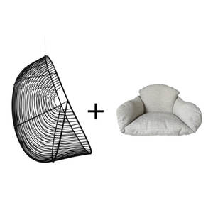 Products: Bundle & Save $250 – Mild Steel Hokianga Hanging Chair & Big Puffy Bundle