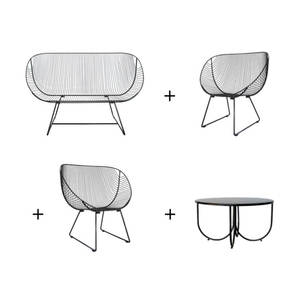 Products: Bundle and save $350 – Orere Sofa, Coromandel Chairs & Rotoiti table – STAINLESS STEEL