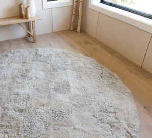 Products: Round Sheepskin Floor Rug
