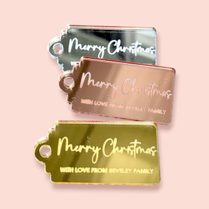 tag: Set of 4 Christmas Gift Tag Style #2