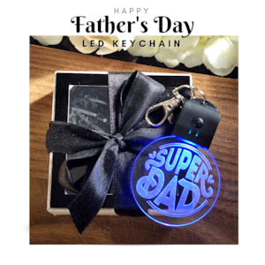 father: Father's Day LED Keychain