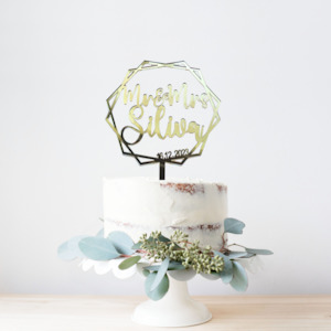 Cake topper: Wedding Acrylic Cake Topper #10