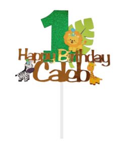 Novel Cake Toppers: Jungle theme Cake topper #1