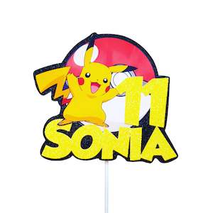 Pickachu cake topper