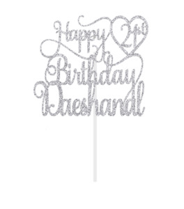 Happy Birthday Cake Topper: Happy Birthday Cake Topper Style 7