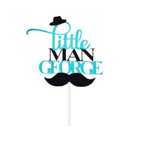 Happy Birthday Cake Topper: Little Man Cake topper